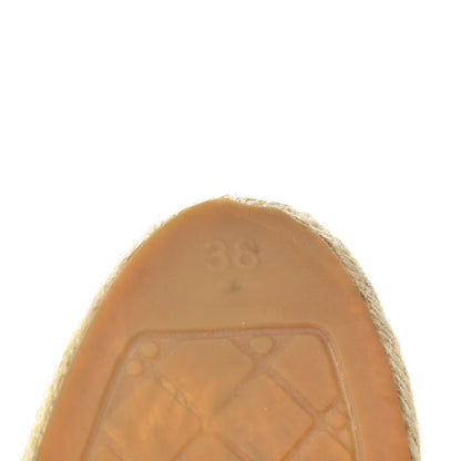Chanel Lambskin CC Espadrilles 38 Black 9 of 11
