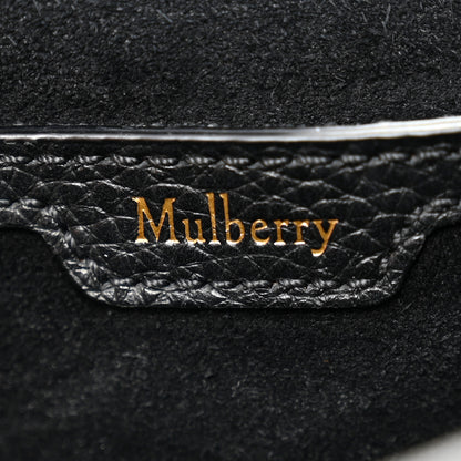 Mulberry Small Classic Grain Calfskin Mini Amberley Flap Black 6 of 13