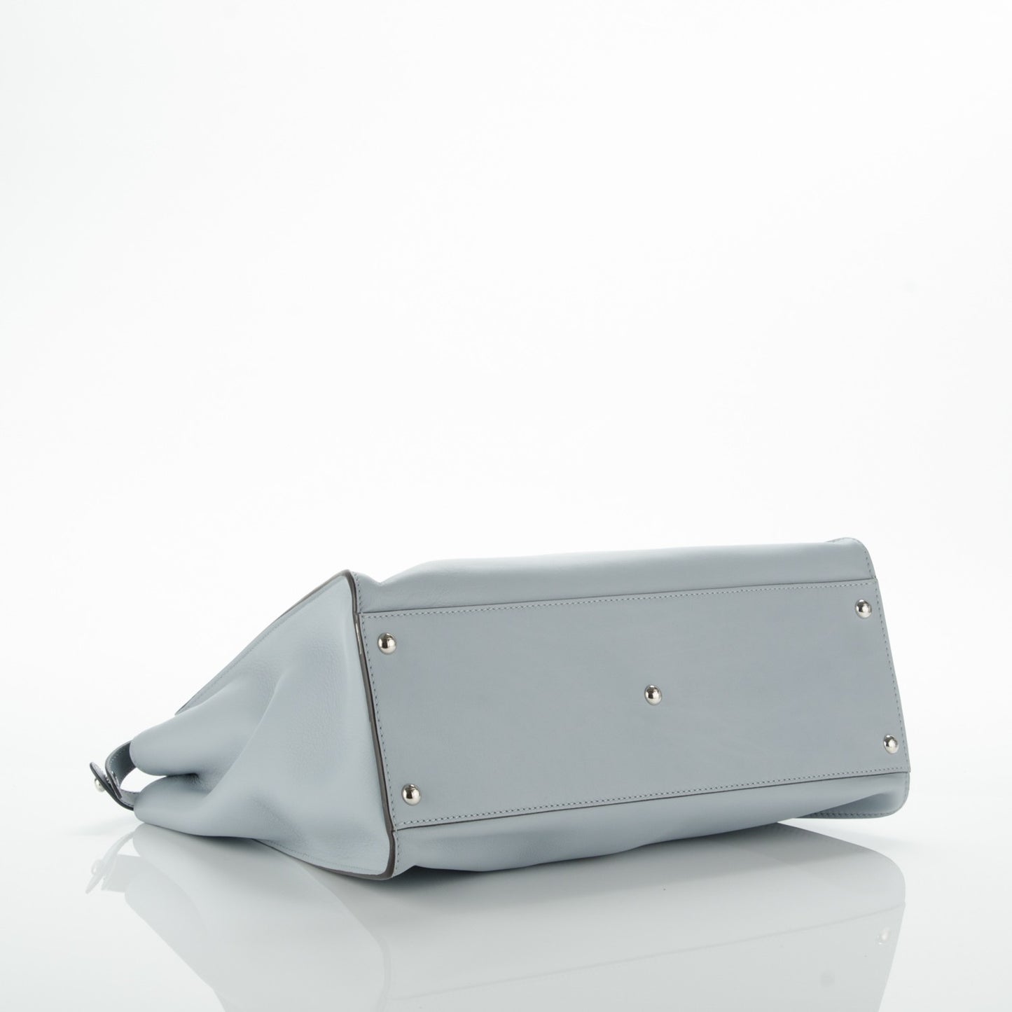 Vitello Dolce Large Peekaboo Iconic Satchel Polvere Graphite