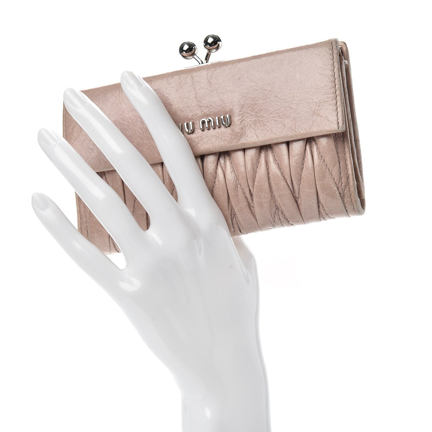 Nappa Matelasse Lux Flap Wallet Mughetto