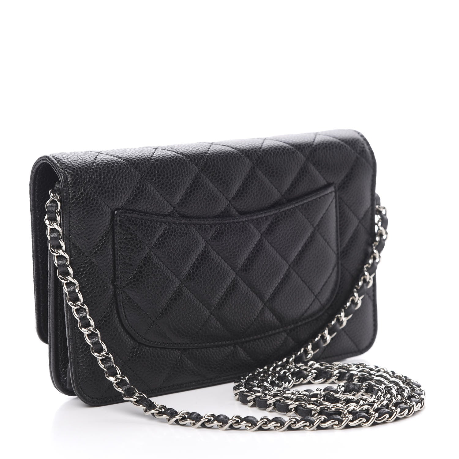 Chanel Caviar Quilted Wallet On Chain WOC Black 3 of 12