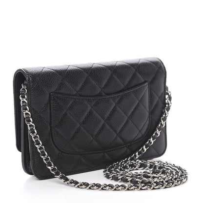 Chanel Caviar Quilted Wallet On Chain WOC Black 3 of 12