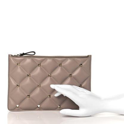 Valentino Garavani Nappa Candystud Zip Pouch Poudre 6 of 12