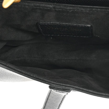 Christian Dior Grained Calfskin Mini Saddle Bag Black 5 of 10