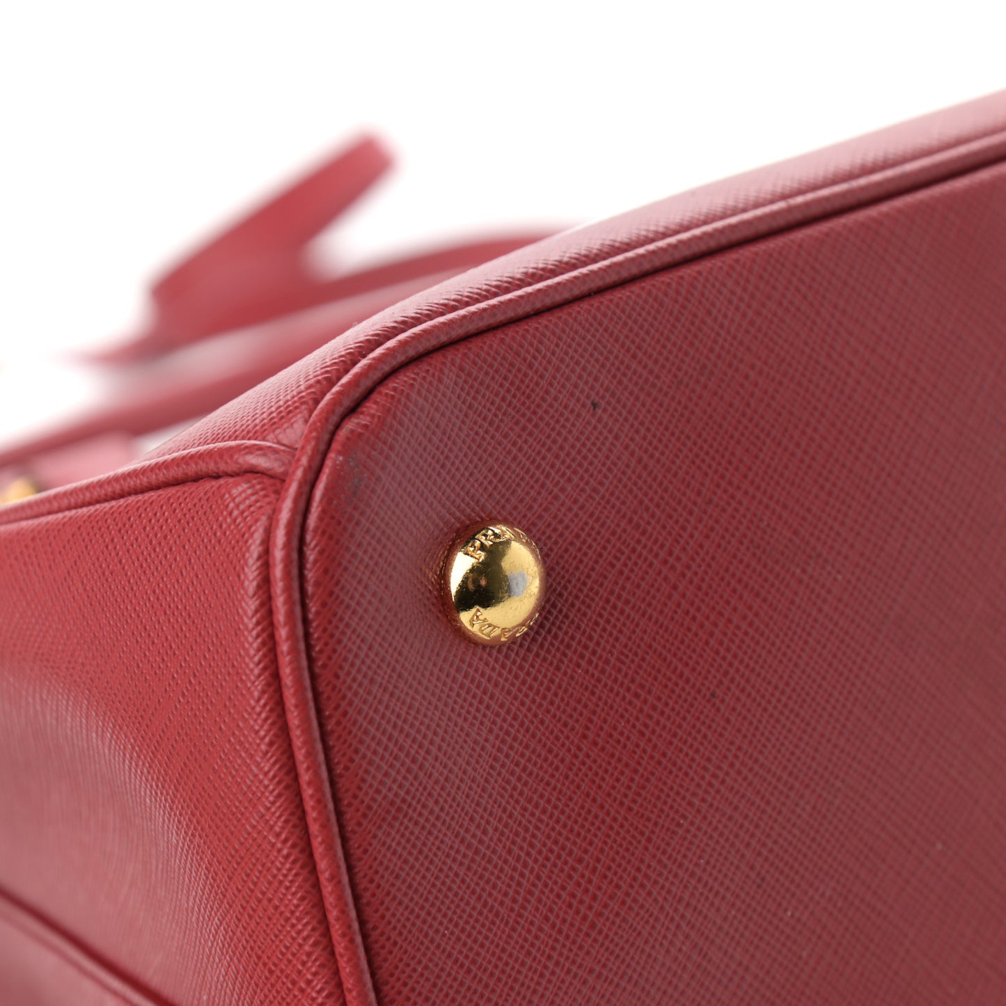 Saffiano Medium Galleria Double Zip Tote Fuoco