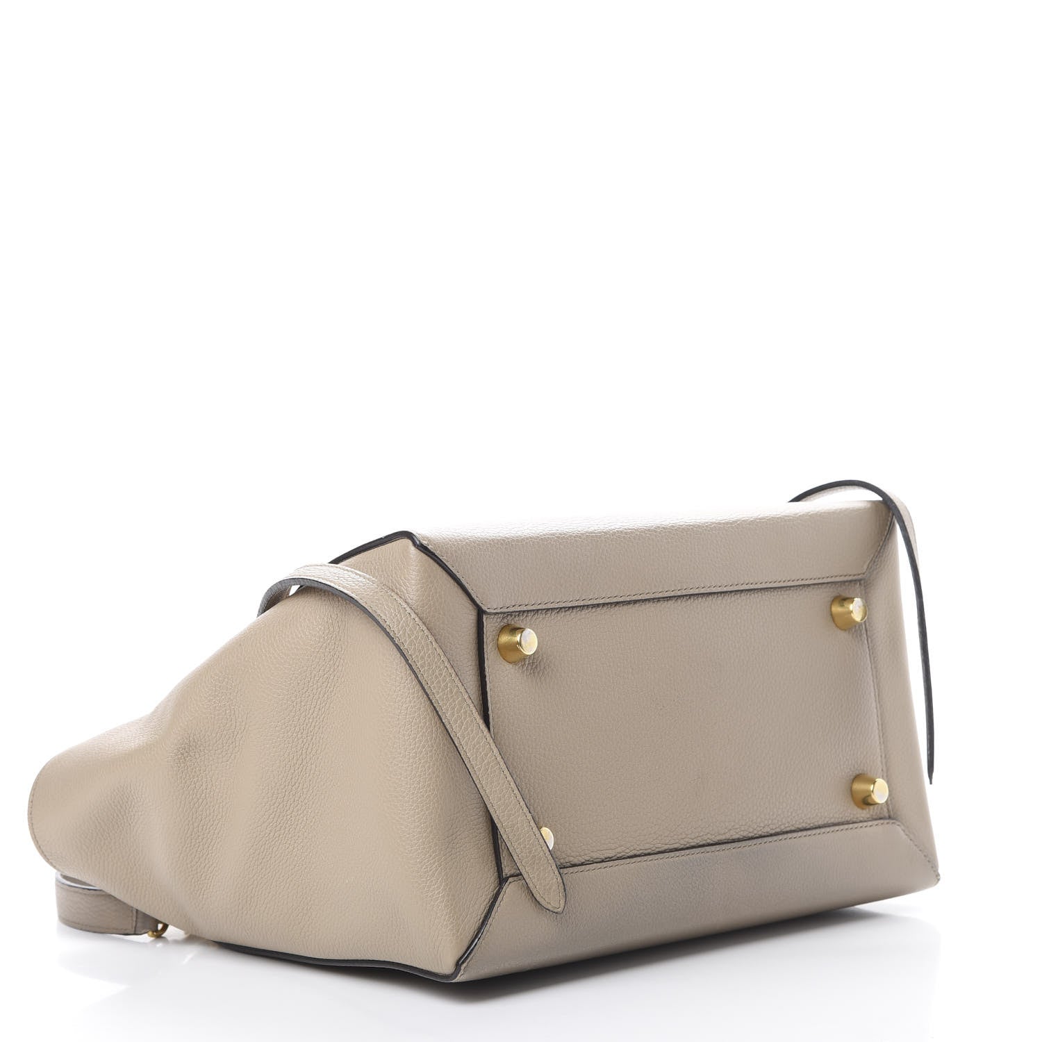 Celine Drummed Calfskin Mini Belt Bag Light Taupe 3 of 23