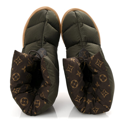 Louis Vuitton Nylon Monogram Pillow Comfort Ankle Boot 37 Khaki 5 of 25