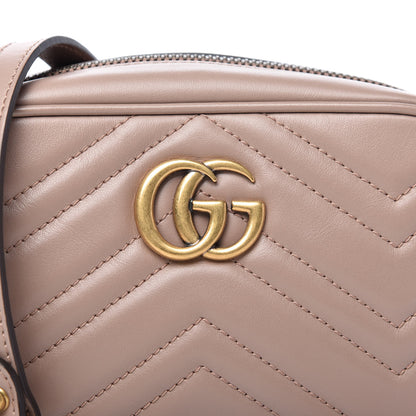 Gucci Calfskin Matelasse Mini GG Marmont Chain Shoulder Bag Porcelain Rose 10 of 10