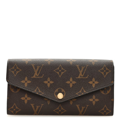 Louis Vuitton LOUIS VUITTON Monogram Sarah Wallet NM Coquelicot 1 of 8