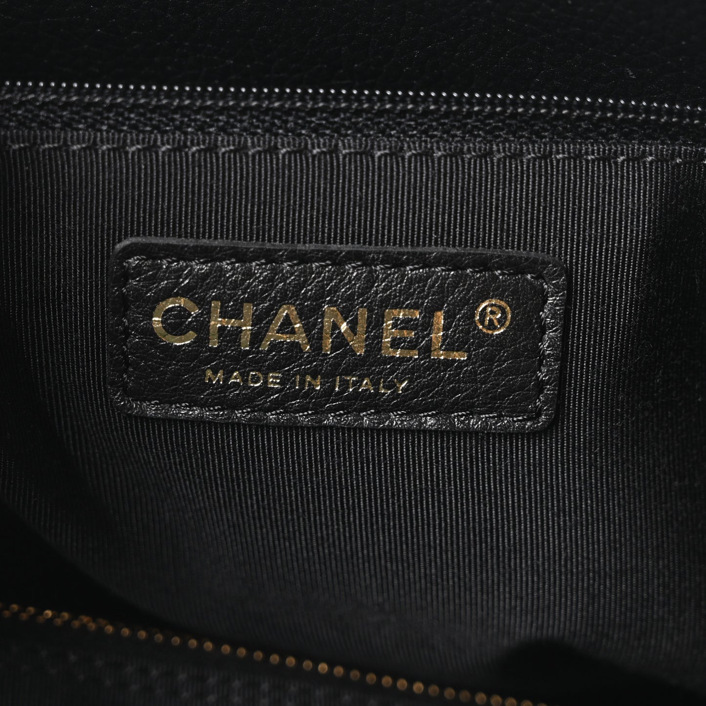 Calfskin Cerf Executive Shopper Tote Black