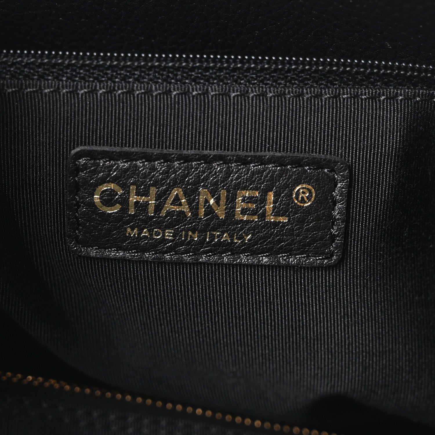 Chanel Calfskin Cerf Executive Shopper Tote Black 6 of 10