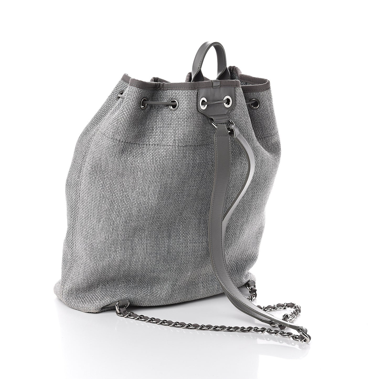 Canvas Large Deauville Backpack Grey
