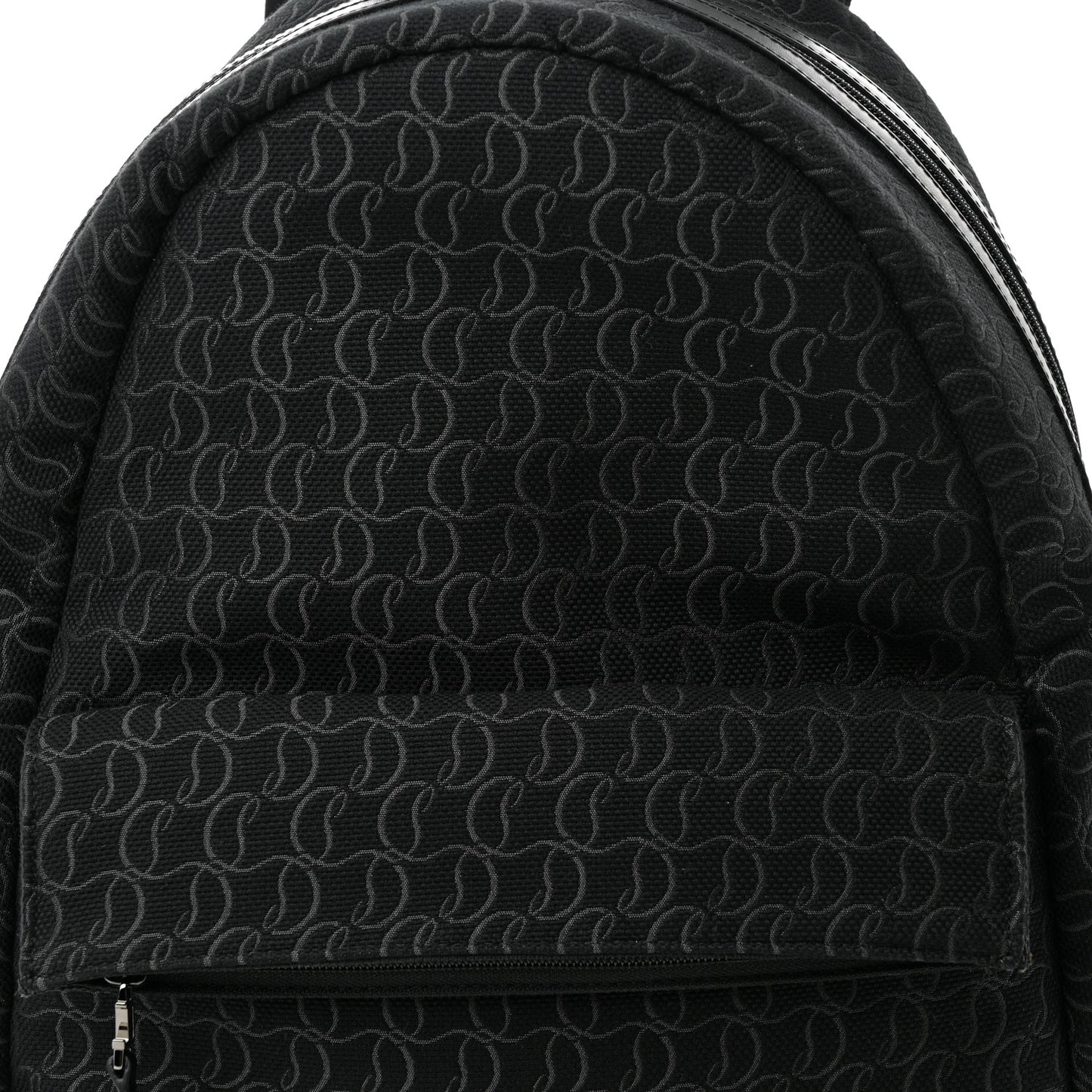CHRISTIAN LOUBOUTIN Monogram Print Backpack Black