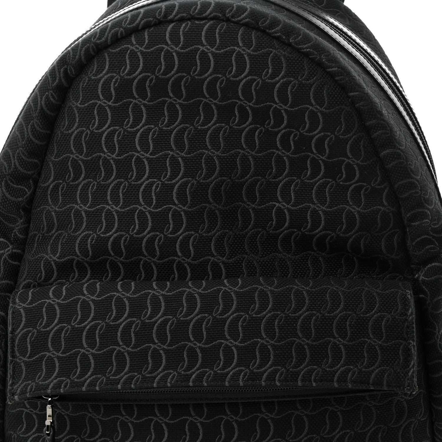 Christian Louboutin CHRISTIAN LOUBOUTIN Monogram Print Backpack Black 8 of 10