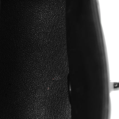 Chanel Lambskin Chevron Quilted Mini Square Flap So Black 6 of 8