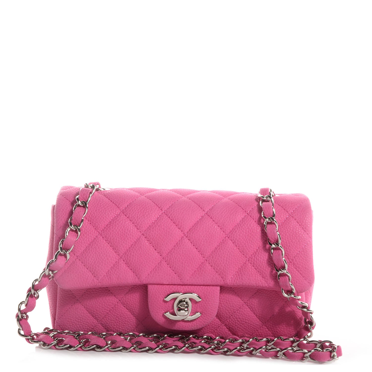 Chanel Iridescent Caviar Quilted Mini Flap Pink 1 of 9