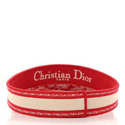 Christian Dior Toile De Jouy Reverse Visor Red 6 of 7