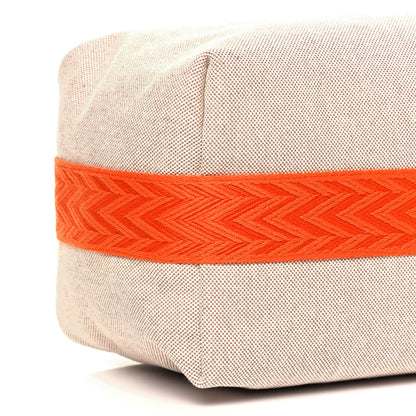 Hermes Canvas Large Bride-A-Brac Pouch Natural Orange 8 of 9