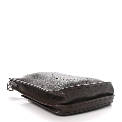 Hermes Taurillon Clemence Evelyne III PM Chocolate 4 of 10