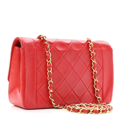Chanel Lambskin Quilted Small Single Flap Red 2 of 12