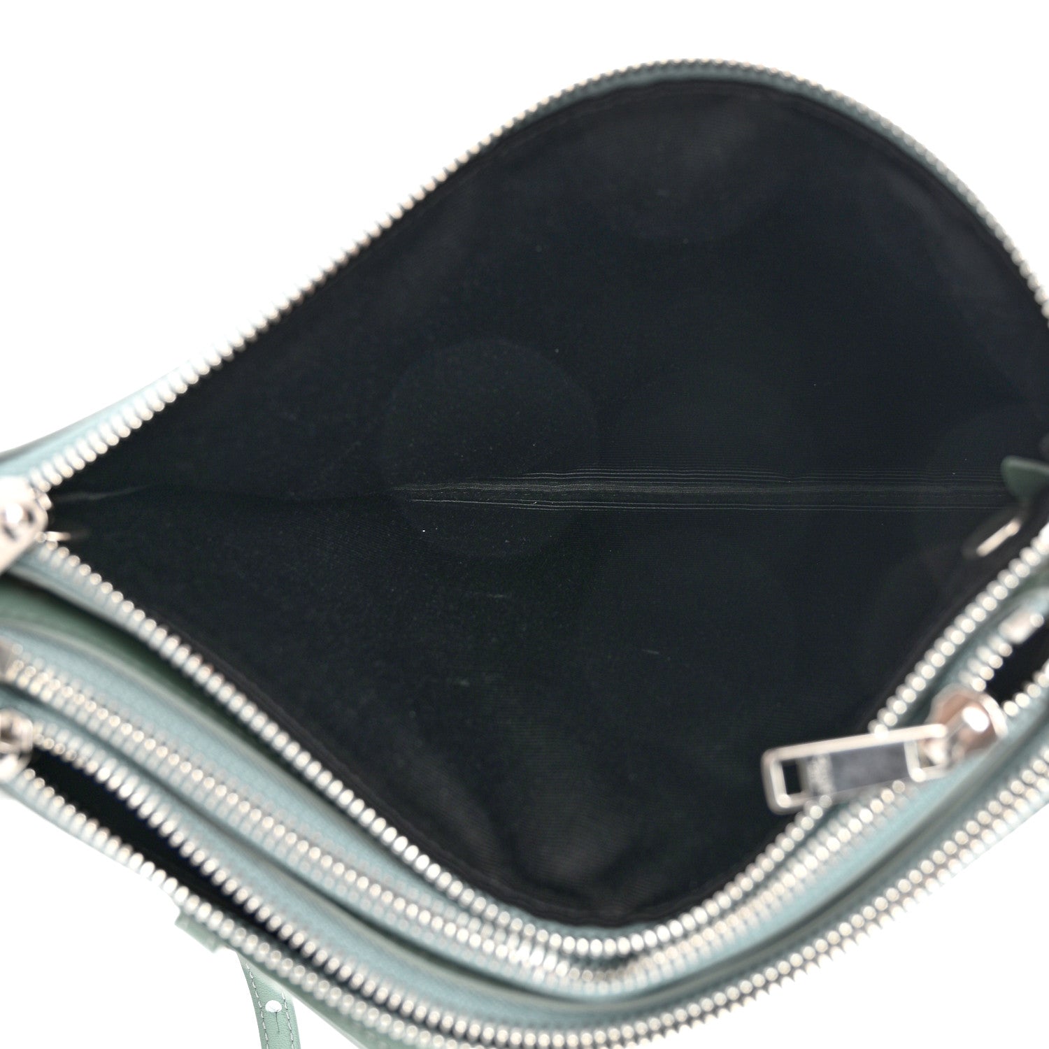 Celine Lambskin Large Trio Crossbody Bag Jade 4 of 10