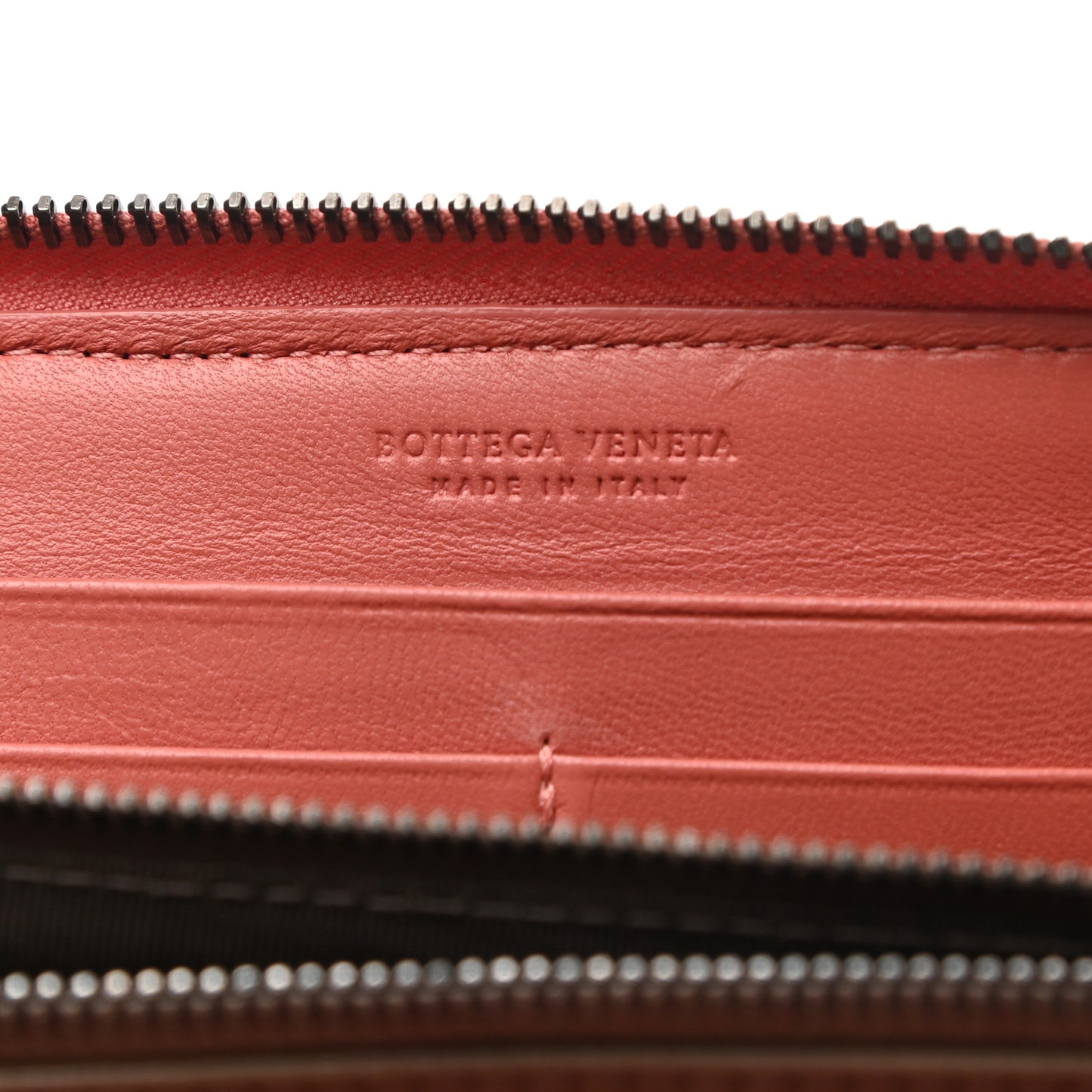 Nappa Intrecciato Zip Around Wallet Pompei
