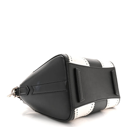 Givenchy Calfskin Brogue Small Antigona Black White 4 of 14