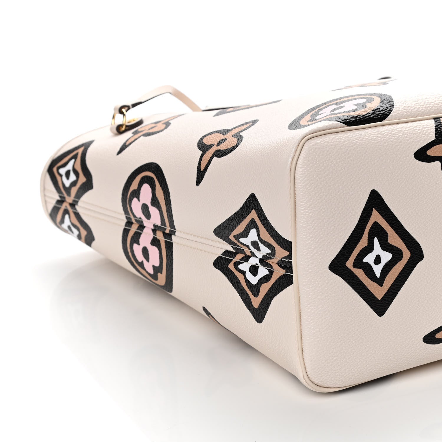 Louis Vuitton Monogram Giant Wild At Heart Neverfull MM Creme 7 of 9