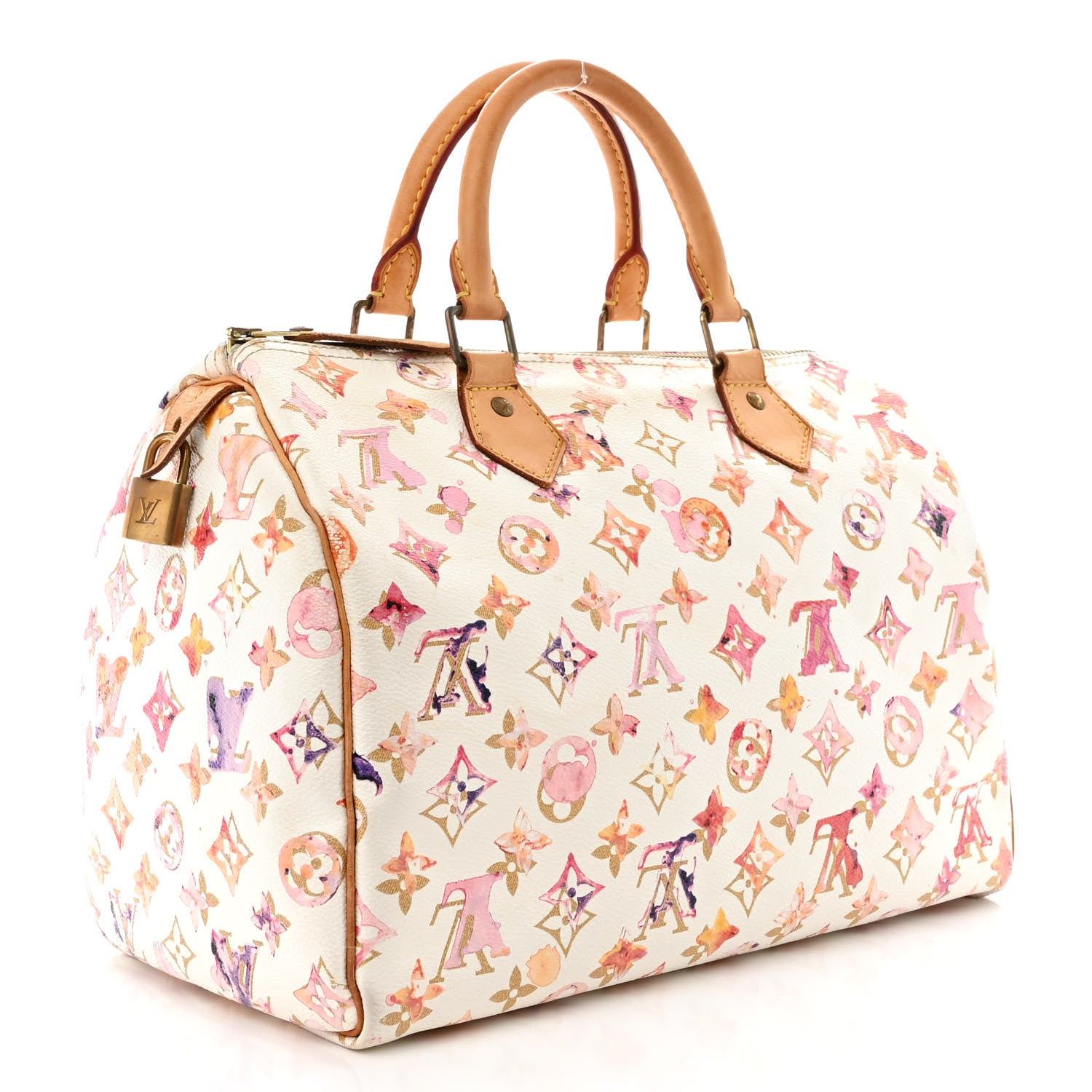 Louis Vuitton Watercolor Aquarelle Speedy 30 White 3 of 12