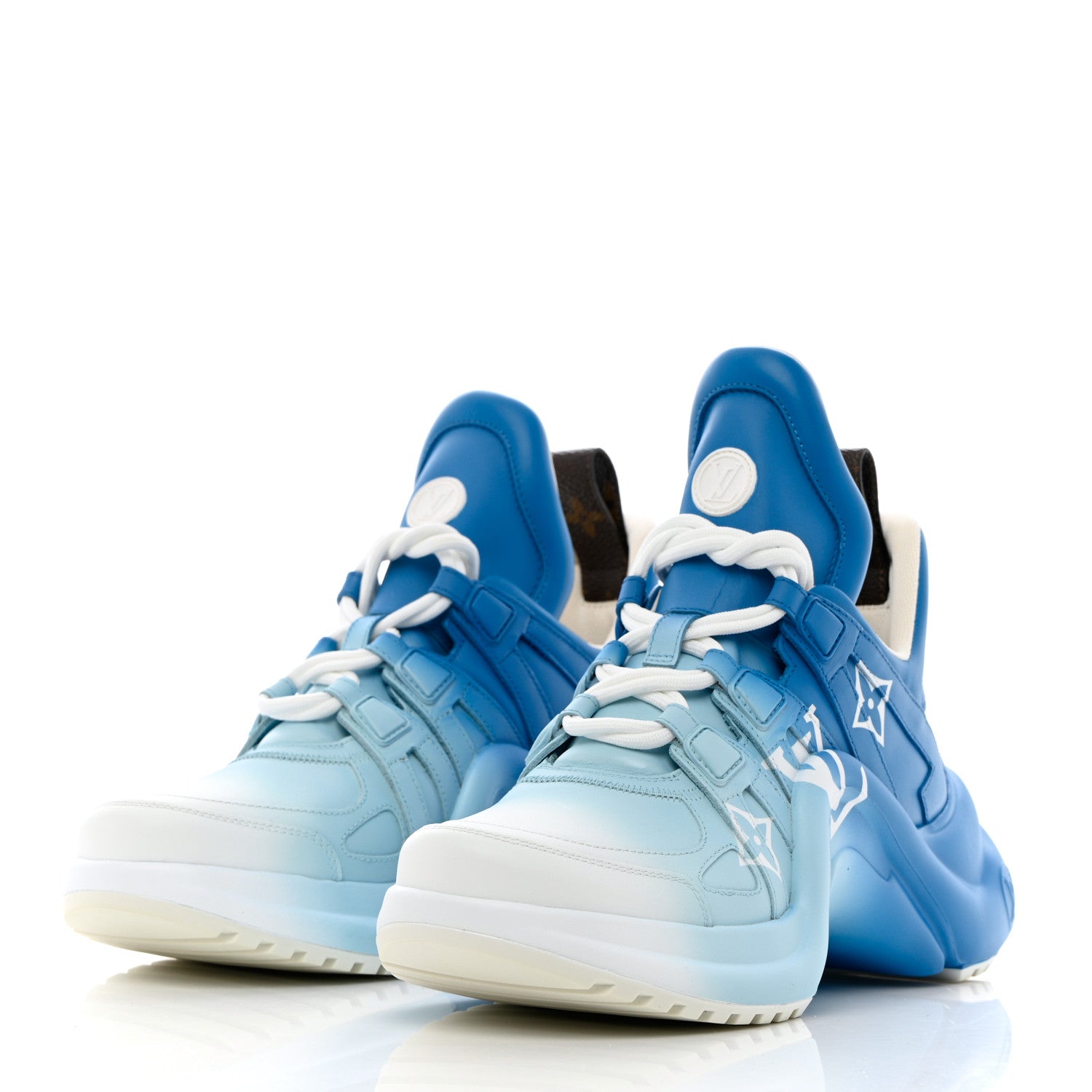 Louis Vuitton Calfskin LV Archlight Sneakers 37.5 Blue 3 of 17