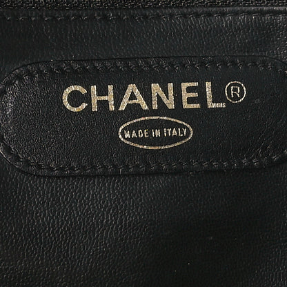 Chanel Calfskin Stitched XL Weekender Black 6 of 13