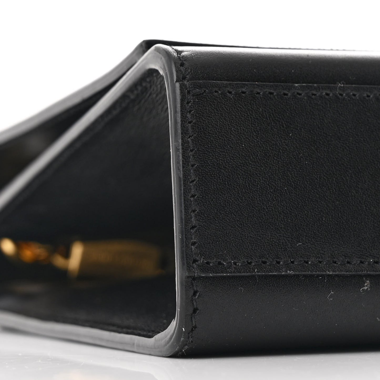 Smooth Calfskin Medium Classic Monogram Kate Tassel Satchel Black
