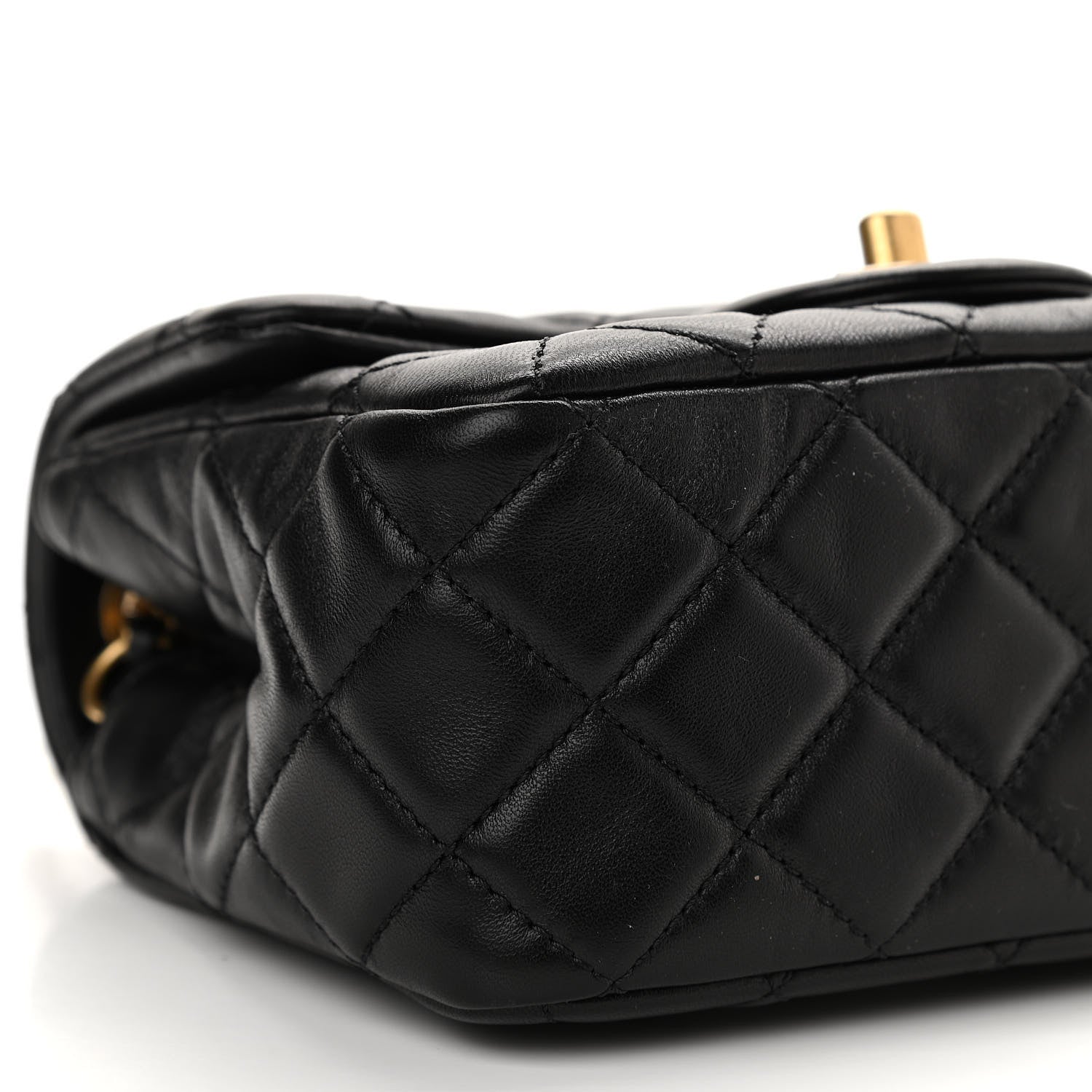 Chanel Lambskin Quilted Mini Pearl Crush Flap Black 8 of 10