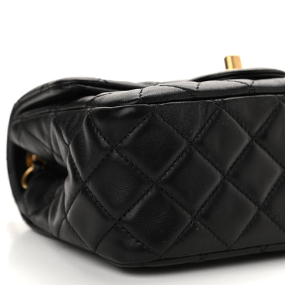 Chanel Lambskin Quilted Mini Pearl Crush Flap Black 8 of 10