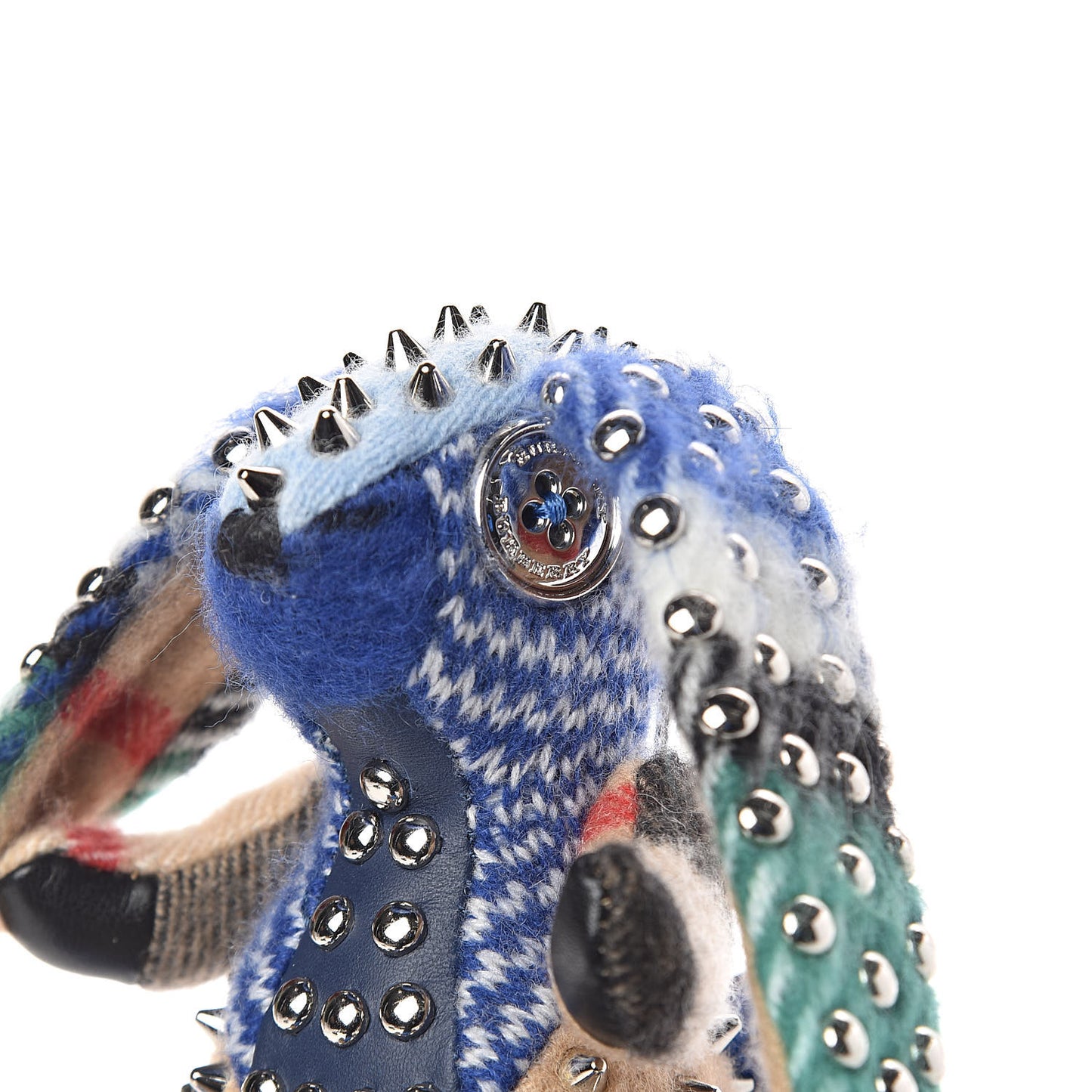 Cashmere Studded Vera The Hare Bag Charm Blue