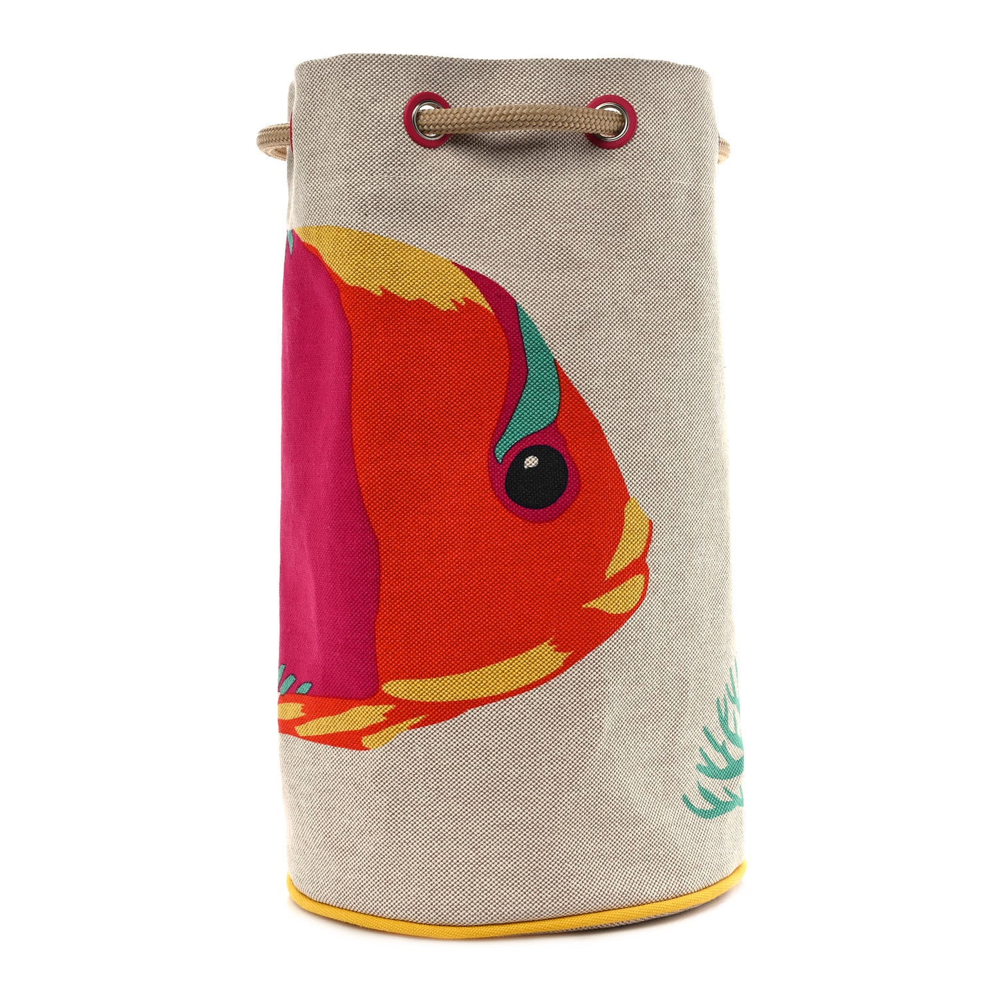 Toile H Canvas Under The Waves Drawstring Duffle Bag