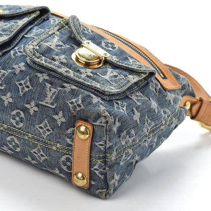 Louis Vuitton Monogram Denim Baggy PM Blue 6 of 8