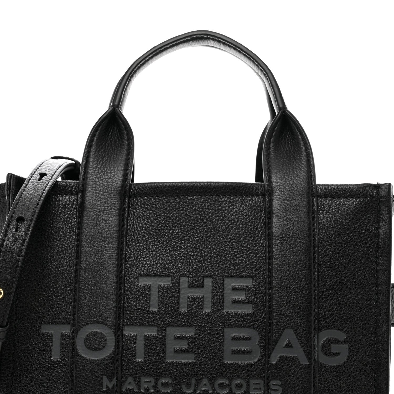 Marc Jacobs Grained Calfskin Small The Tote Bag Black 5 of 11