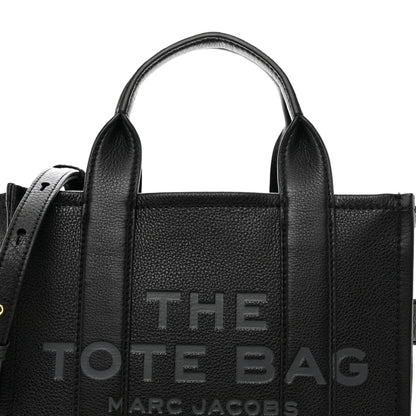 Marc Jacobs Grained Calfskin Small The Tote Bag Black 5 of 11