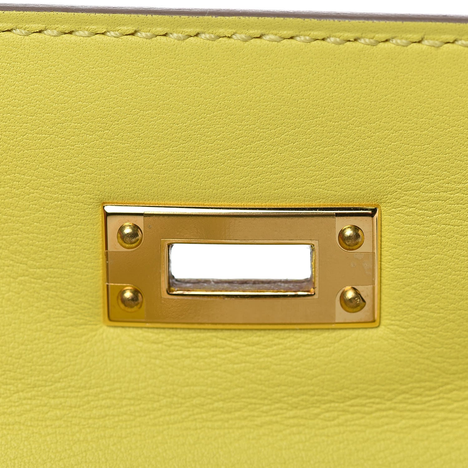 Hermes Swift Kelly Pochette Clutch Lime 10 of 30
