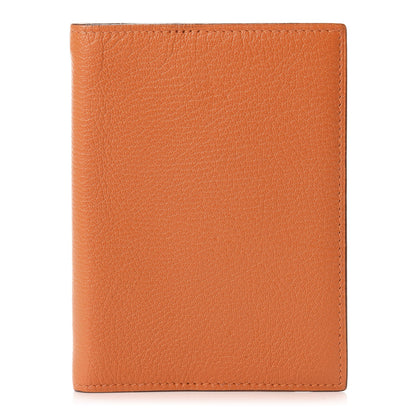 Hermes Chevre Mysore Globe Trotter Agenda Cover PM Orange 1 of 6