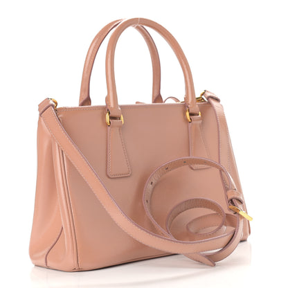 Prada Saffiano Vernice Mini Galleria Double Zip Tote Orchidea 2 of 11