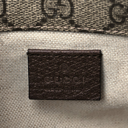 Gucci GG Supreme Monogram Web Small Neo Vintage Double Flap Messenger Bag Beige New Acero 7 of 11