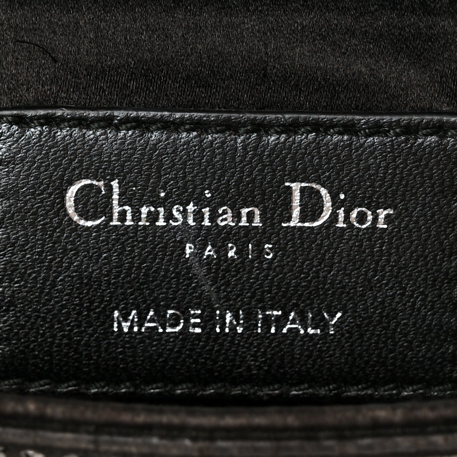 Christian Dior Satin Crystal Cannage Mini Lady Dior Black 5 of 9