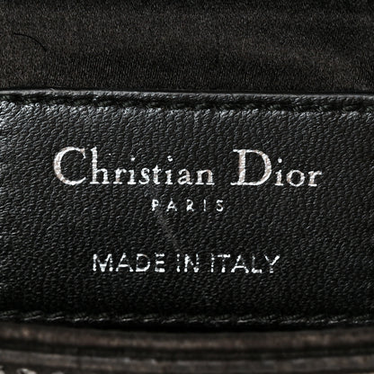 Christian Dior Satin Crystal Cannage Mini Lady Dior Black 5 of 9