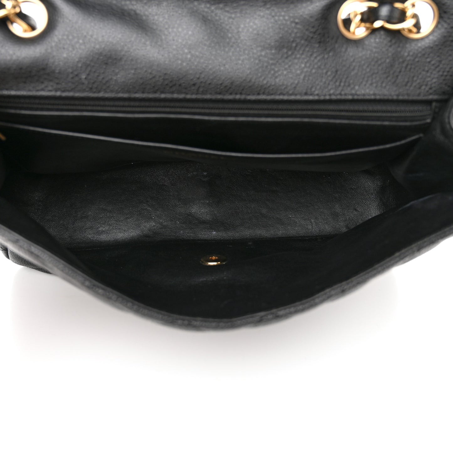 Caviar Quilted Jumbo Single Flap Black