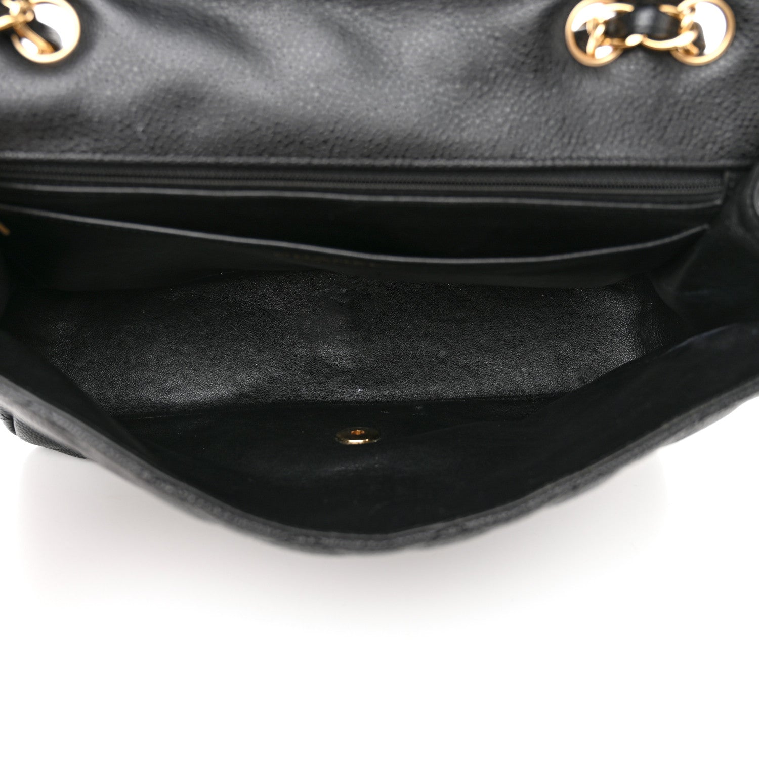 Chanel Caviar Quilted Jumbo Single Flap Black 5 of 13