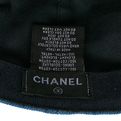 Chanel Denim Mood Cap Hat Blue 8 of 8