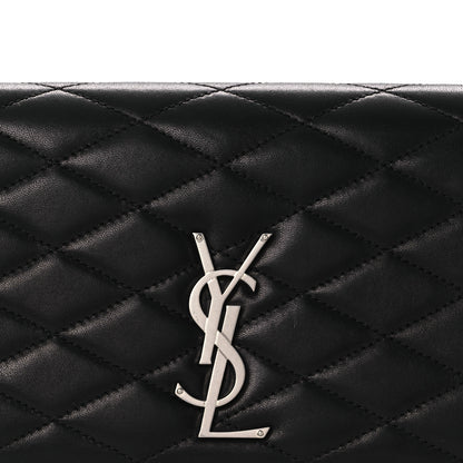 Saint Laurent Lambskin Quilted Kate Clutch Black 8 of 11