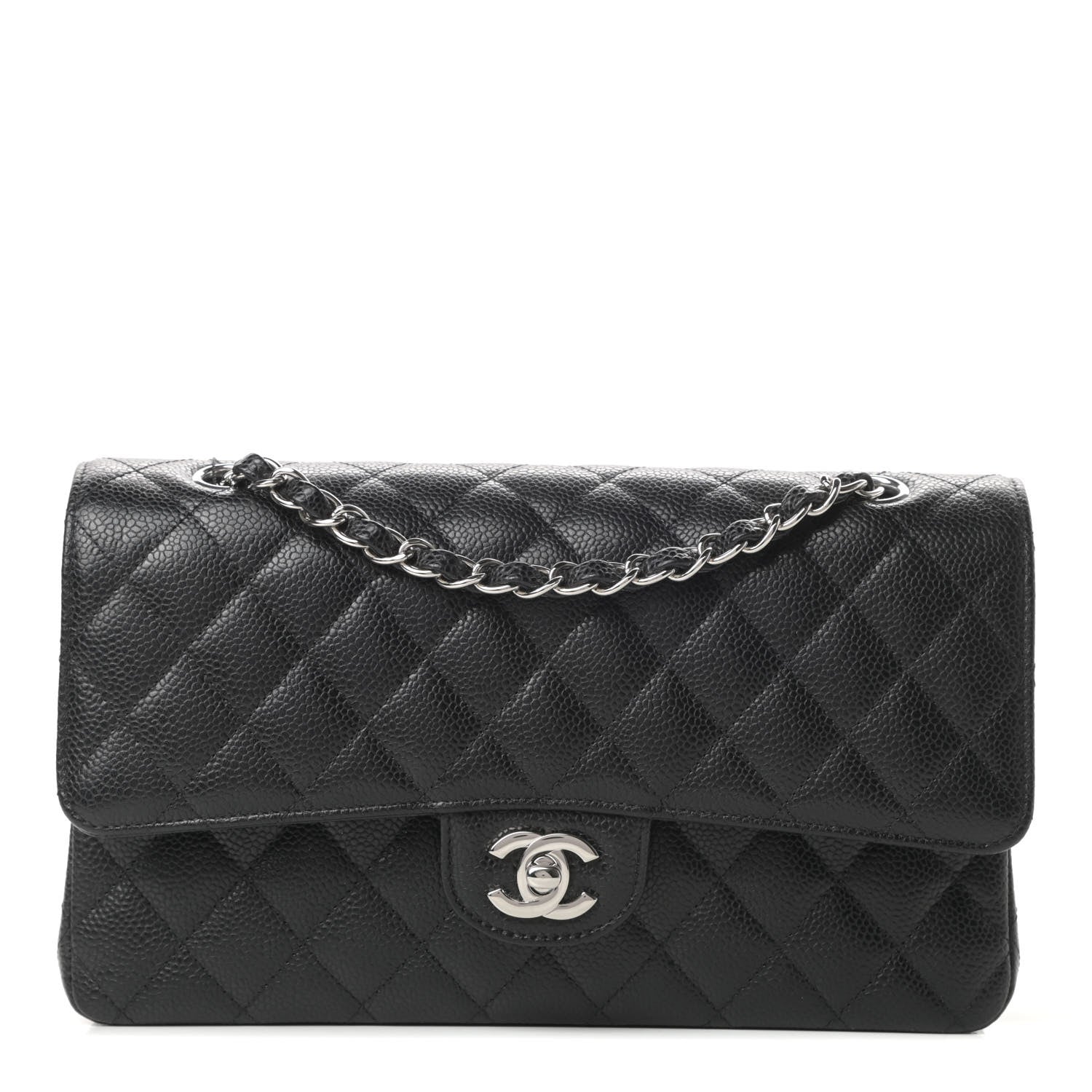 Chanel Caviar Quilted Medium Double Flap Black 1 of 11